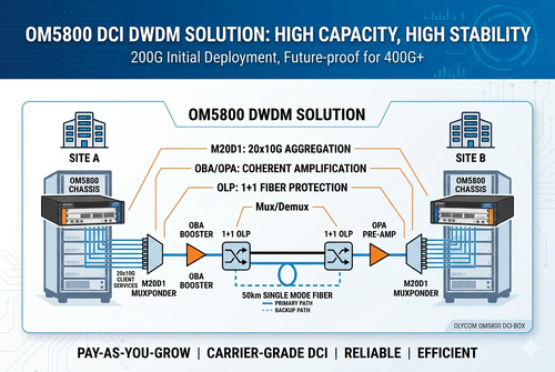 সম্পর্কে সর্বশেষ কোম্পানী কেস Short Distance 200G to 400G Scalable DWDM DCI Solution