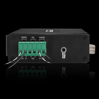 DC48V PoE ফাইবার সুইচ 4 পোর্ট ইন্ডাস্ট্রিয়াল গিগাবিট এসএফপি ইথারনেট ফর সিকিউরিটি সিস্টেম