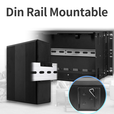 6 পোর্ট গিগাবিট PoE সুইচ Unmanaged DC48V ইনপুট Ouuput Unmanaged IP40 গ্রেড
