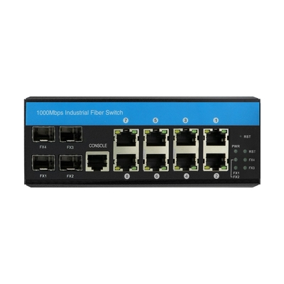 2.5G লাইট লেয়ার 3 রিং ম্যানেজড ইথারনেট সুইচ 12 পোর্ট ERPS RSTP ডিন রেল মাউন্ট