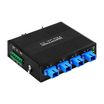 4 পোর্ট অপটিক্যাল বাইপাস সুইচ SC/UPC CONNECTOR SIMPLEX 1310/1550NM DC24V DIN MOUNTED