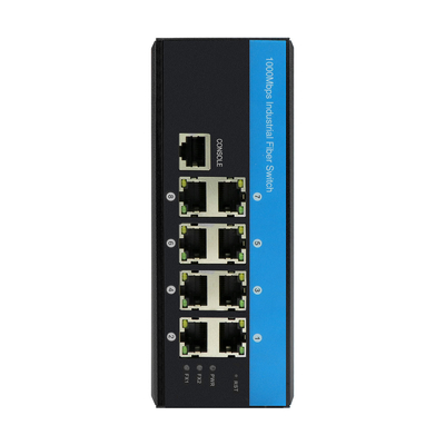 8 পোর্ট পরিচালিত DC48v ইন্ডাস্ট্রিয়াল ইথারনেট সুইচ ডিন রেল গিগাবিট নেটওয়ার্ক সুইচ