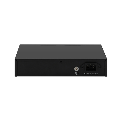 8 পোর্ট PoE ফাইবার সুইচ গিগাবিট অনিয়ন্ত্রিত 120W বাজেট 250 মিটার PoE এক্সটেন্ডার