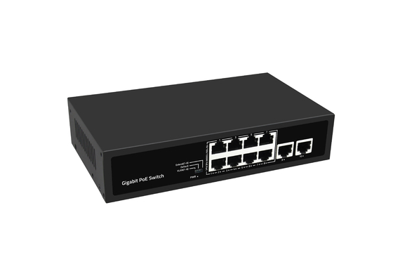 নেটওয়ার্ক অপ্রশাসিত 10 পোর্ট 8 পোর্ট Poe AC100-240V সহ গিগাবিট ডেস্কটপ POE সুইচ