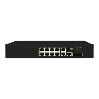8 পোর্ট পো সুইচ 90W পরিচালিত 2 * 2.5Gb এসএফপি পোর্ট + 2 কম্বো পোর্ট POE ফাইবার সুইচ
