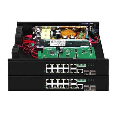 8 পোর্ট পো সুইচ 90W পরিচালিত 2 * 2.5Gb এসএফপি পোর্ট + 2 কম্বো পোর্ট POE ফাইবার সুইচ