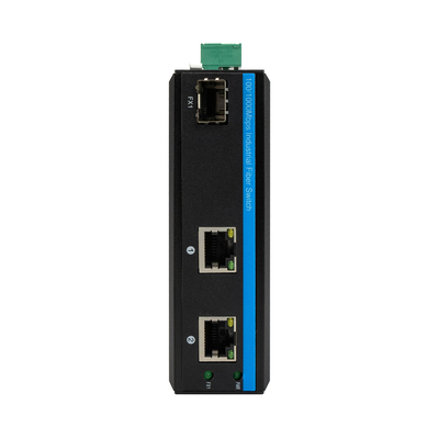 মিনি গিগাবিট 2RJ45+SFP পো সুইচ অপটিক্যাল আউটডোর ফাইবার মিডিয়া কনভার্টার