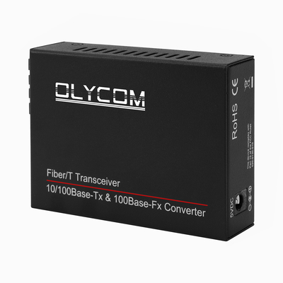 OEM ODM 10/100/1000M গিগাবিট ডুয়াল ফাইবার সিঙ্গল মোড এসসি সংযোগকারী 60KM ফাইবার মিডিয়া রূপান্তরকারী