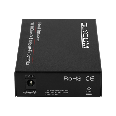 OEM ODM 10/100/1000M গিগাবিট ডুয়াল ফাইবার সিঙ্গল মোড এসসি সংযোগকারী 60KM ফাইবার মিডিয়া রূপান্তরকারী