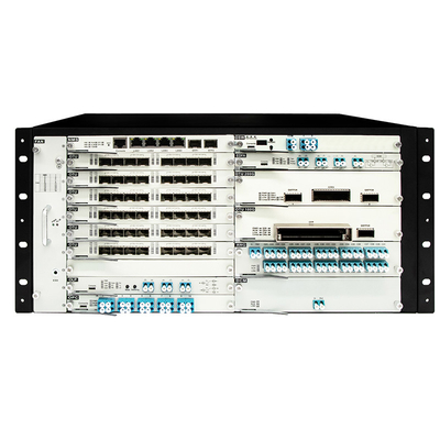 OTN DWDM 5U চ্যাসি 20 সার্ভিস স্লট 100G 200G 400G ট্রান্সমিশনের জন্য ডুয়াল পাওয়ার ইনপুট