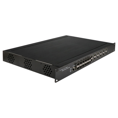 আউটডোর 24 পোর্ট L2 ম্যানেজড POE সুইচ 12RJ45 12SFP 15.4W/30W PoE আউটপুট পাওয়ার সহ