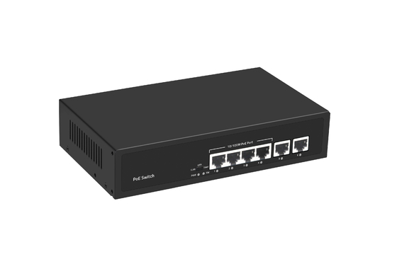 6 পোর্ট POE নেটওয়ার্ক সুইচ 48V 100Mbps সঙ্গে পোর্ট IEEE 802.3 এফ / এট নেটওয়ার্ক সুইচ