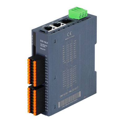 ইন্ডাস্ট্রিয়াল EtherCAT I/O স্লেভ মডিউল 16 পোর্ট 24V DC DIN রেল ডুয়াল RJ45 পোর্ট IP20 রেট