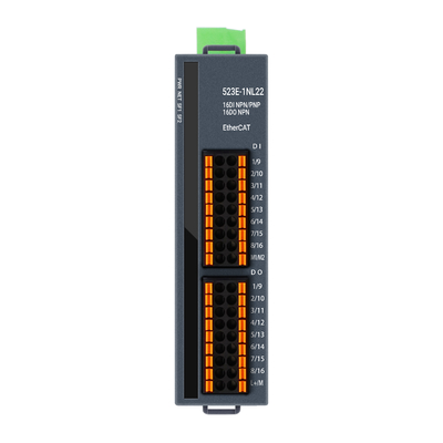 ইন্ডাস্ট্রিয়াল EtherCAT I/O স্লেভ মডিউল 16 পোর্ট 24V DC DIN রেল ডুয়াল RJ45 পোর্ট IP20 রেট