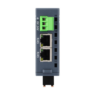Modbus TCP/IP Slave I/O মডিউল 24VDC 2 RJ45 16 পোর্ট DI DO Din Rail NPN PNP সংযোগ