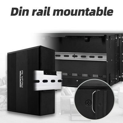 গিগাবিট ম্যানেজড সুইচ 12 পোর্ট ইথারনেট সুইচ 4SFP+8RJ45 DIN-Rail ডুয়াল পাওয়ার ইনপুট