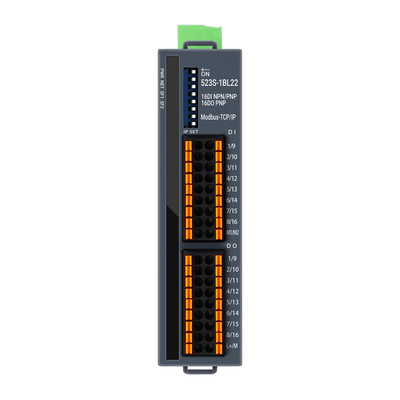 TCP/IP Modbus I/O Slave Module NPN এবং PNP সমর্থিত 16 পোর্ট DI DO DIN মাউন্ট করা
