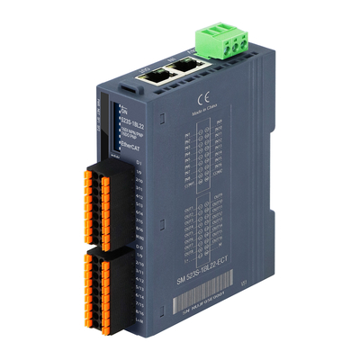 Din Rail I/O Module 100Mbit/s 2 RJ45 EtherCAT প্রোটোকল PAL I/O সিস্টেম 16DI 16DO PNP আউটপুট