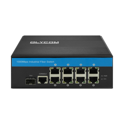 8 পোর্ট RJ45+1*SFP L2 ম্যানেজড গিগাবিট ইথারনেট সুইচ আইপি 40 ডুয়াল পাওয়ার ইনপুট পো সুইচ