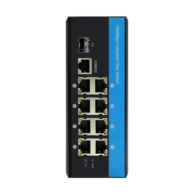 8 পোর্ট RJ45+1*SFP L2 ম্যানেজড গিগাবিট ইথারনেট সুইচ আইপি 40 ডুয়াল পাওয়ার ইনপুট পো সুইচ