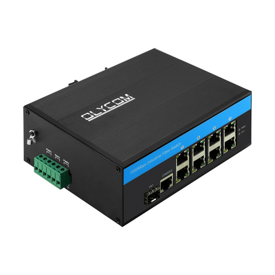 8 পোর্ট RJ45+1*SFP L2 ম্যানেজড গিগাবিট ইথারনেট সুইচ আইপি 40 ডুয়াল পাওয়ার ইনপুট পো সুইচ