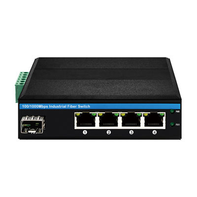 4-পোর্ট সোলার চালিত PoE সুইচ 100/1000M ফাইবার 120W ডুয়াল DC12V/DC24V/DC48V ইনপুট CE