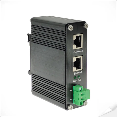 শিল্প 90W 802.3bt PoE++ ইনজেক্টর গিগাবিট DC12V DC24V DC48V ইনপুট মিনি আকার
