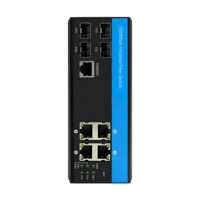 8 পোর্ট গিগাবিট ইথারনেট সুইচ 4RJ45 + 4SFP সহ L2 পরিচালিত আউটডোর নেটওয়ার্ক সুইচ