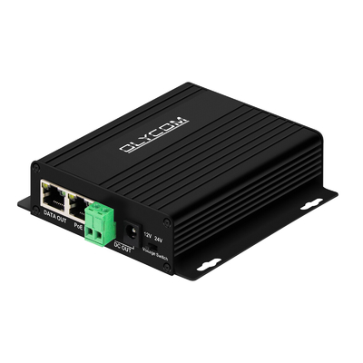 গিগাবাইট 30W PoE স্প্লিটার DC12V DC24V আউটপুট ওয়াল মাউন্ট করা 100 মিটার PoE দূরত্ব