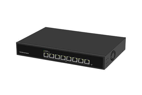 8 পোর্ট 10G ইথারনেট সুইচ 8*10G ইথারনেট পোর্ট সমর্থন 100/1000M/2500M/5G/10G