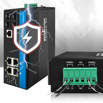 8 পোর্ট L2 ম্যানেজড ইথারনেট সুইচ 1G/2.5G SFP Uplinks ইন্ডাস্ট্রিয়াল গ্রেড সিই FCC