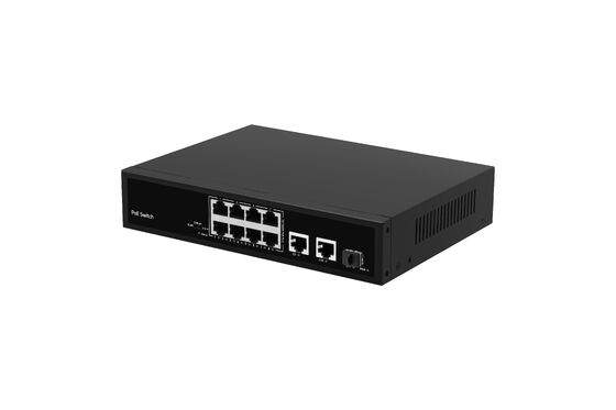 8 Port 10/100Mbps PoE Switch 120W Gigabit Network SFP Uplink Unmanaged AC Powered CE