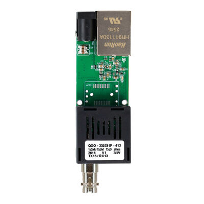 গিগাবিট মিডিয়া কনভার্টার কার্ড DC5V ~ DC24V ইউএভি ফাইবার যোগাযোগ সমাধানের জন্য মিনি আকার