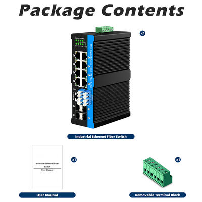 কঠিন পরিবেশের জন্য 4x10G SFP+ পোর্ট এবং 8x10/100/1000Mbps PoE পোর্ট সহ ইন্ডাস্ট্রিয়াল ফাইবার বাইপাস সুইচ