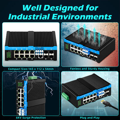 কঠিন পরিবেশের জন্য 4x10G SFP+ পোর্ট এবং 8x10/100/1000Mbps PoE পোর্ট সহ ইন্ডাস্ট্রিয়াল ফাইবার বাইপাস সুইচ