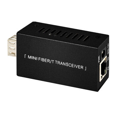 মিনি গিগাবিট ফাইবার অপটিক মিডিয়া কনভার্টার DC5V DC12V কমপ্যাক্ট সাইজ 20KM এক্সটেনশন CE