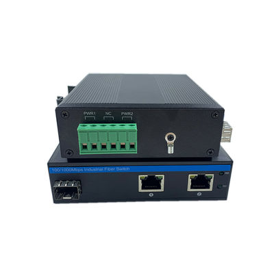 ইন্ডাস্ট্রিয়াল গ্রেড নেটওয়ার্ক সুইচ 10/100m 1 Sfp 2 Rj45 অনিয়ন্ত্রিত নেটওয়ার্ক সুইচ IP40 DC 9-36V