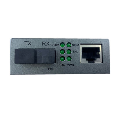 সিম্প্লেক্স ফাইবার অপটিক কেবল থেকে Rj45 রূপান্তরকারী 1310nm TX 1550nm RX