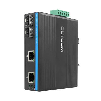 ওলিকম ইন্ডাস্ট্রিয়াল নেটওয়ার্ক সুইচ 100M/1G SFP ফাইবার আনম্যানেজড ফ্যানলেস IP40 রেটেড DC12V