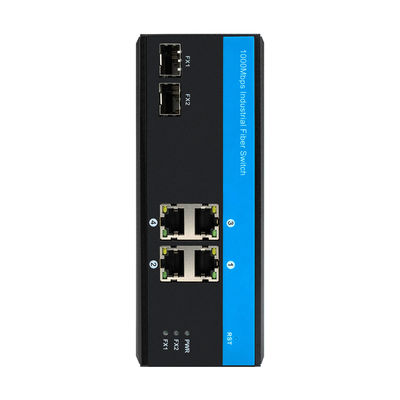 OEM Din মাউন্ট ইথারনেট ইন্ডাস্ট্রিয়াল নেটওয়ার্ক সুইচ দুই 1000M ফাইবার পোর্ট ইন্ডাস্ট্রিয়াল ফাইবার সুইচ