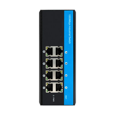 8 পোর্ট ই-মার্ক হার্ডেনড পিওই স্যুইচ 240W গিগাবিট ইথারনেট ডিসি 48 ভি অনিয়ন্ত্রিত ডিন রেল