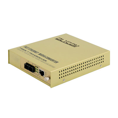 10/100Mbps ফাইবার মিডিয়া কনভার্টার মেগাবিট ইথারনেট অনিয়ন্ত্রিত ডুয়াল ফাইবার 220V এসি ইনপুট