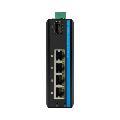 4 পোর্ট DIN PoE সুইচ গিগাবিট নেটওয়ার্ক 100M 1G SFP ফাইবার অপ্রশাসিত ফ্যানলেস রিয়েলটেক ভিত্তিক