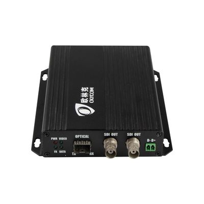 3G-SDI ফাইবার অপটিক এক্সটেন্ডার RS485 ডেটা লোকাল লুপআউট সহ 1 SDI ইন 2 SDI আউট CE
