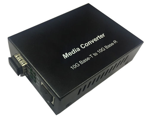 10G RJ45 SFP+ মিডিয়া কনভার্টার 1000M 2.5G 5G অটো সেন্সিং গতি অনিয়ন্ত্রিত 12VDC সিই