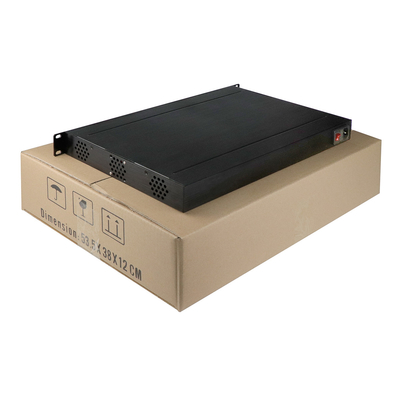 16 Por AHD CVI TVI ভিডিও মিডিয়া কনভার্টার 1080p 4K AC 220V ST পোর্ট 1U র্যাক