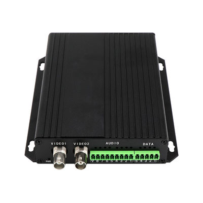 ব্যালেন্সড অডিও RS422 RS485 ভিডিও মিডিয়া কনভার্টার DC5V 2A ST ফাইবার 30km CE