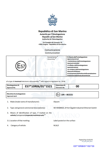 চীন Shenzhen Olycom Technology Co., Ltd. সার্টিফিকেশন